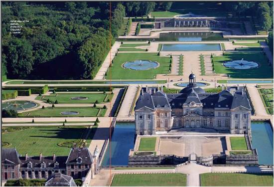 1.Vaux le Vicomte , where walkers could lose track of time in a pleasant setting. 1958-61, 100 acres [4]